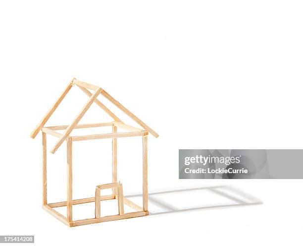 wooden house - house construction frame stock pictures, royalty-free photos & images