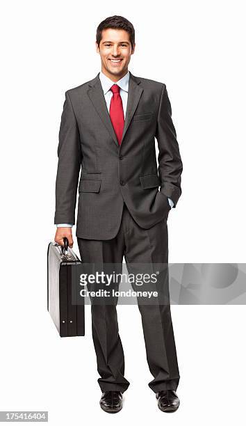 handsome young businessman - isolated - full suit stock pictures, royalty-free photos & images