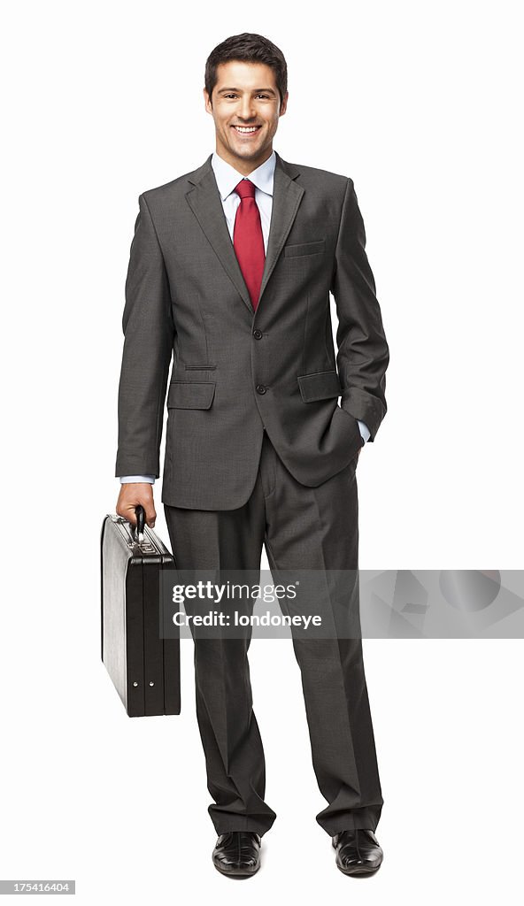 Bonito jovem Empresário isolado