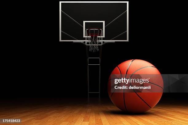 basketball - basketball floor stockfoto's en -beelden