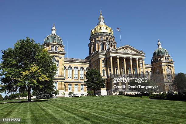 iowa state capitol - des moines capitol stock pictures, royalty-free photos & images