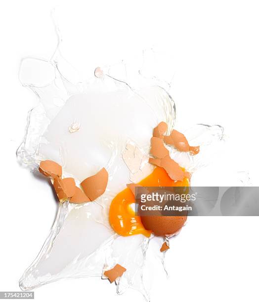 broken egg - animal egg stock pictures, royalty-free photos & images