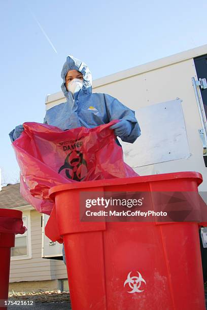 hazardous waste - technitian stock pictures, royalty-free photos & images