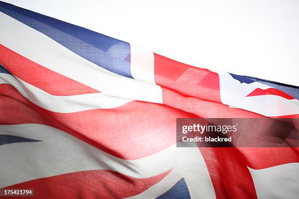 bandiera del regno unito - bandiera inglese foto e immagini stock