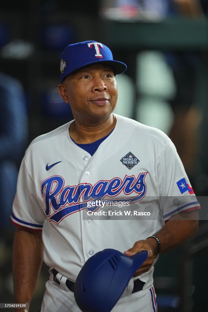 Texas Rangers Associate Manager Will Venable In Action, Walks In The... News Photo - Getty Images