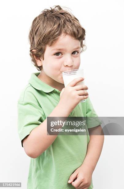 cute boy - boy drinking milk stock pictures, royalty-free photos & images