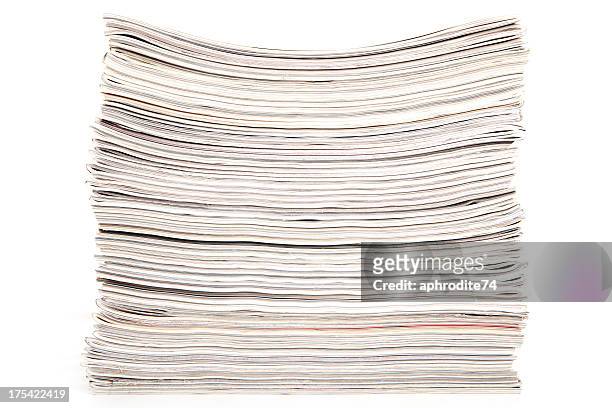 magazines - newspaper stack stock pictures, royalty-free photos & images