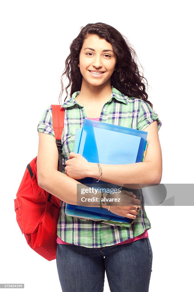 Young student woman