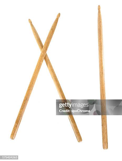hölzerne drumsticks - trommelstock stock-fotos und bilder