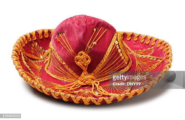 festive sombrero - sombrero hat stock pictures, royalty-free photos & images