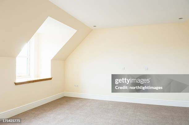 brand new empty bedroom - panela bildbanksfoton och bilder