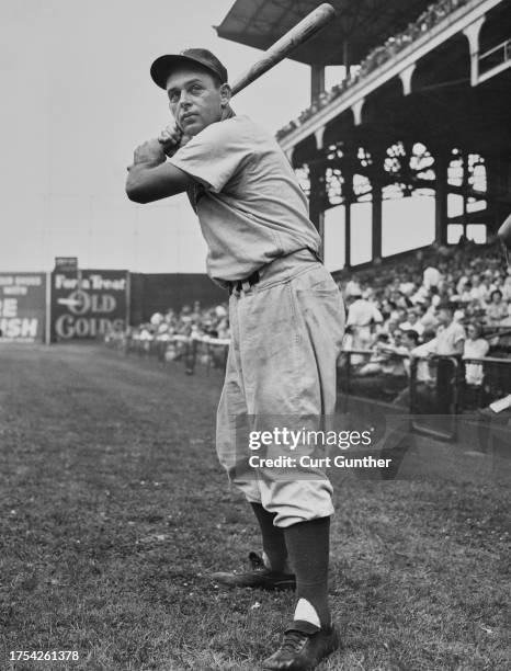Portrait of Mike McCormick , Outfielder and Pinch Hitter for the Brooklyn Dodgers during the Major League Baseball National League game against the...