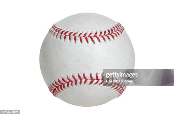 baseball & softball series (on white with clipping path) - baseball stockfoto's en -beelden