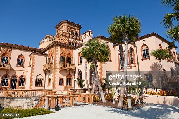 venetian palazzo signorile in florida - sarasota foto e immagini stock