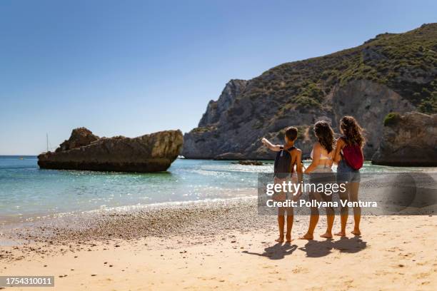 summer tourism on ribeiro do cavalo beach - cavalo stock pictures, royalty-free photos & images
