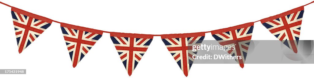 Union Jack Bunting Six Triangular Flags