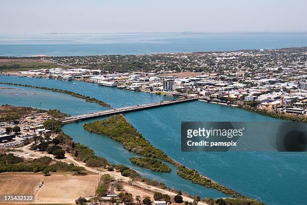 aerial mackay queensland - queensland stock pictures, royalty-free photos & images