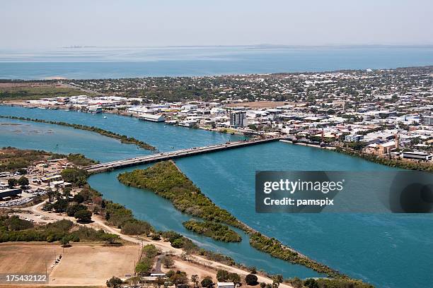 aerial mackay queensland - mackay stock pictures, royalty-free photos & images