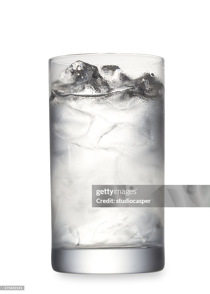 Cold Glass of Water with Ice