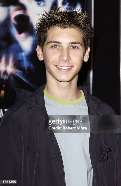 Actor Justin Berfield attends the world premiere of "Final Destination 2" at the Arclight Cinerama Dome on January 30, 2003 in Hollywood, California....
