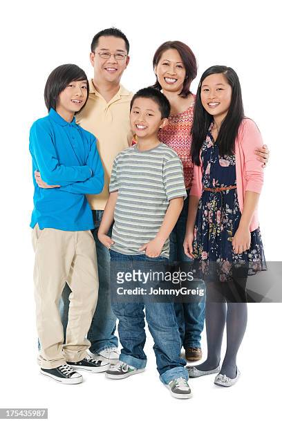 chinese family - family five people stock pictures, royalty-free photos & images