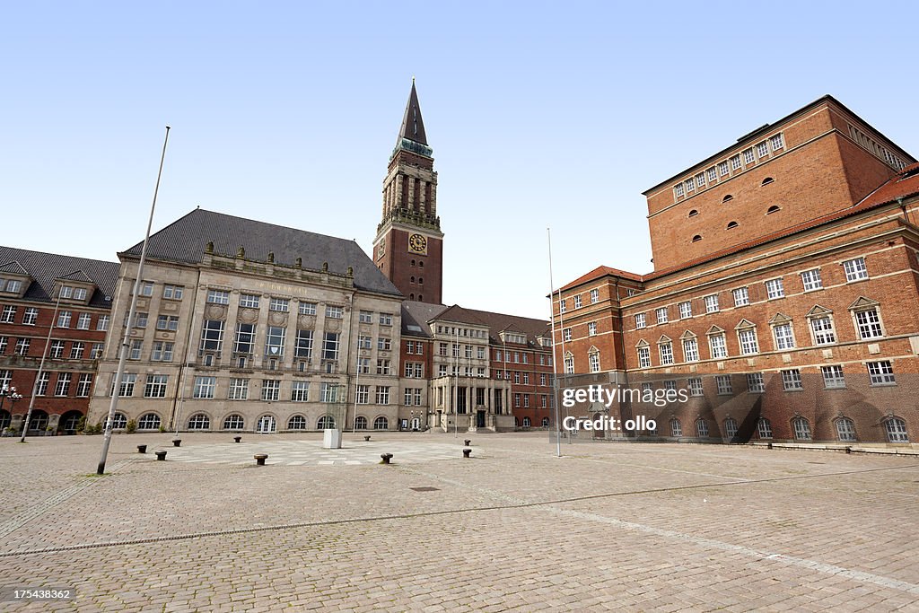 Hôtel de ville et le théâtre Kiel, en Allemagne