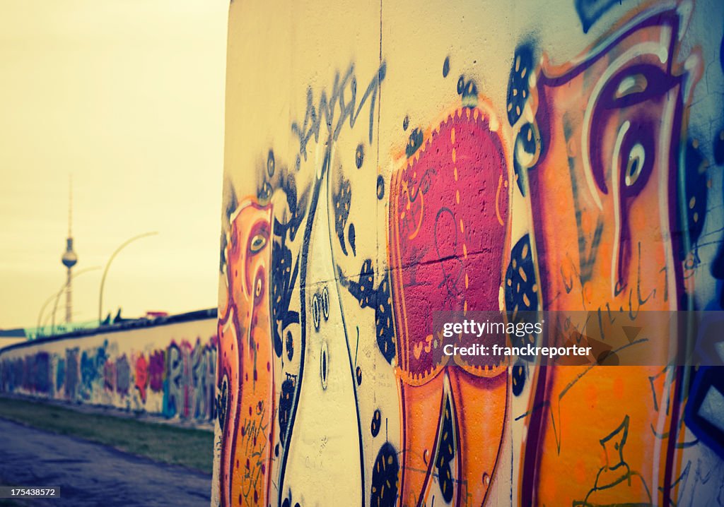 Abstrakte Berliner Mauer graffiti-Deutschland