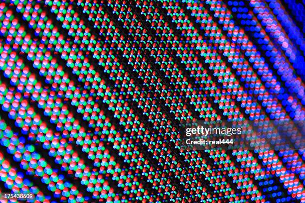led regenbogen-muster - fluorescent stock-fotos und bilder