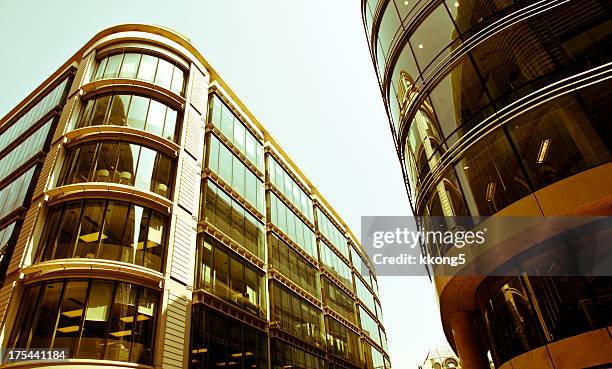 london architecture: futuristic mondern building facade - instagram headquarters stock pictures, royalty-free photos & images