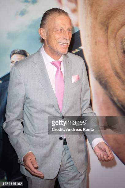 Former soccer coach Christoph Daum attends the premiere of "Daum - Triumph & Skandale" at Cinema Residenz Köln on October 24, 2023 in Cologne,...