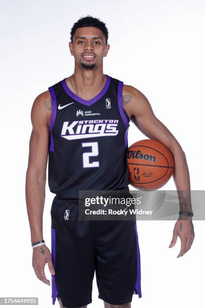 Jeremy Lamb of the Stockton Kings poses for a portrait during the 2023-24 G League media day on October 28, 2023 at the Stockton Kings Practice...