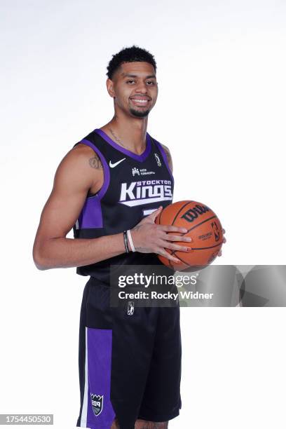 Jeremy Lamb of the Stockton Kings poses for a portrait during the 2023-24 G League media day on October 28, 2023 at the Stockton Kings Practice...
