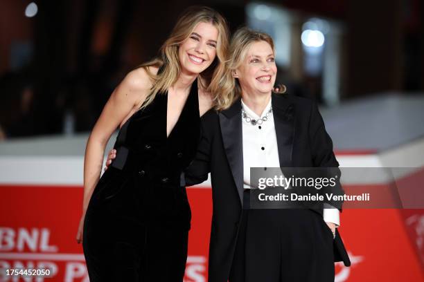 Caterina De Angelis and Margherita Buy attend a red carpet for the movie "Volare" during the 18th Rome Film Festival at Auditorium Parco Della Musica...