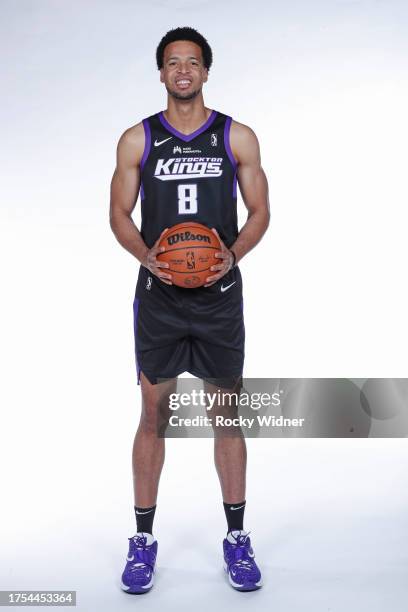 Skal Labissiere of the Stockton Kings poses for a portrait during the 2023-24 G League media day on October 28, 2023 at the Stockton Kings Practice...