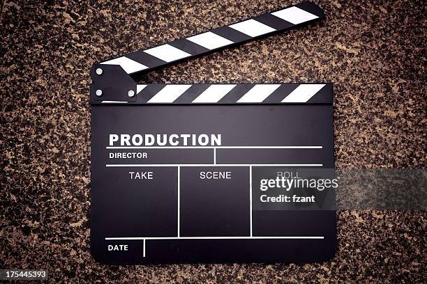 clapper board - director camera stock pictures, royalty-free photos & images