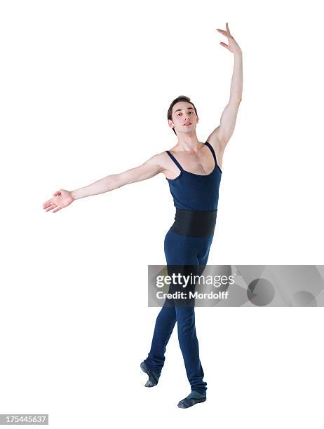 ballet man dancer - ballet black and white stock pictures, royalty-free photos & images