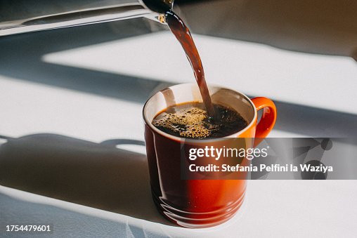 Coffee Pouring In Mug Coffee Pouring In Mug