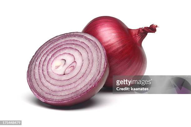 red onion slice - half full 個照片及圖片檔