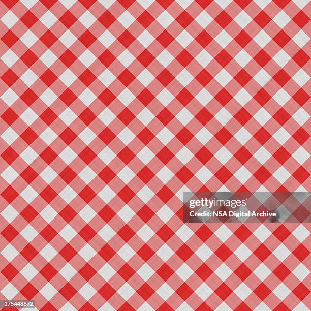 seamless squared tablecloth gingham cotton background | fabric wallpaper pattern - double check stock pictures, royalty-free photos & images