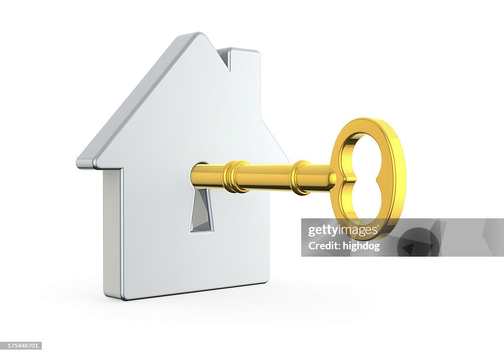 Casa com uma chave dourada