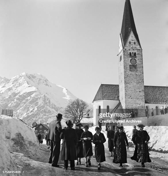 Trip to Mittelberg in Austria, Germany 1930s.