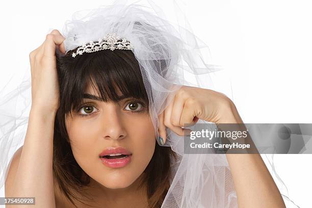 stressed out bride - nervous bride stock pictures, royalty-free photos & images