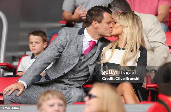 John Risse Ex Liverpool player John Arne Risse with friend prior to the Steven ...