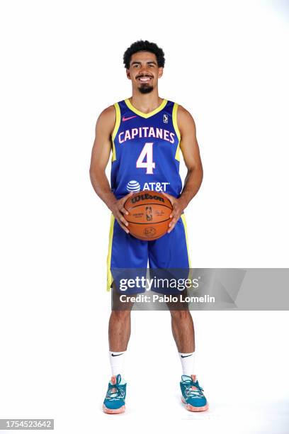 Alexey Borges of the Mexico City Capitanes poses for a portrait during 2023-24 G League Media Day on October 29, 2023 at the Mexico City Arena in...