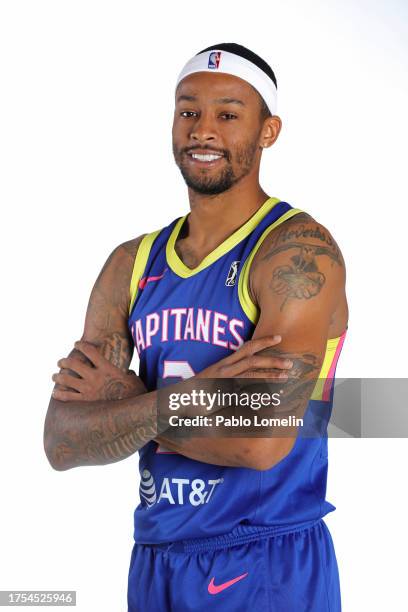 Trey Burke of the Mexico City Capitanes poses for a portrait during 2023-24 G League Media Day on October 29, 2023 at the Mexico City Arena in Mexico...