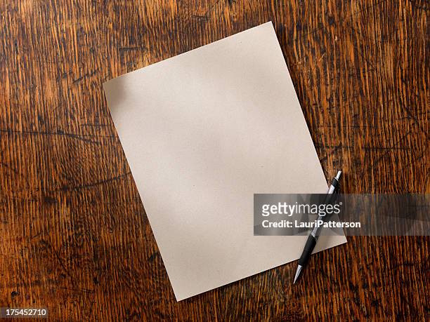 blank paper - notepad table stock pictures, royalty-free photos & images