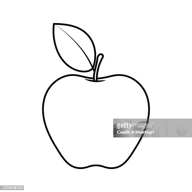 apple icon. - apple logo stock illustrations