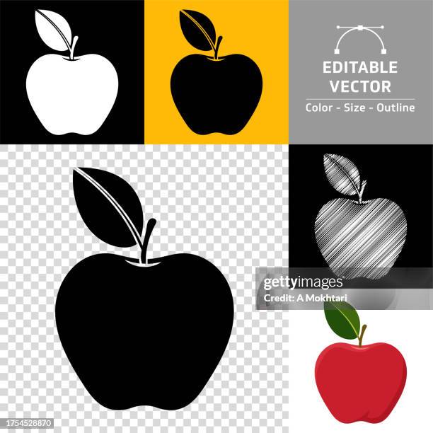 apple icon. - apple logo stock illustrations