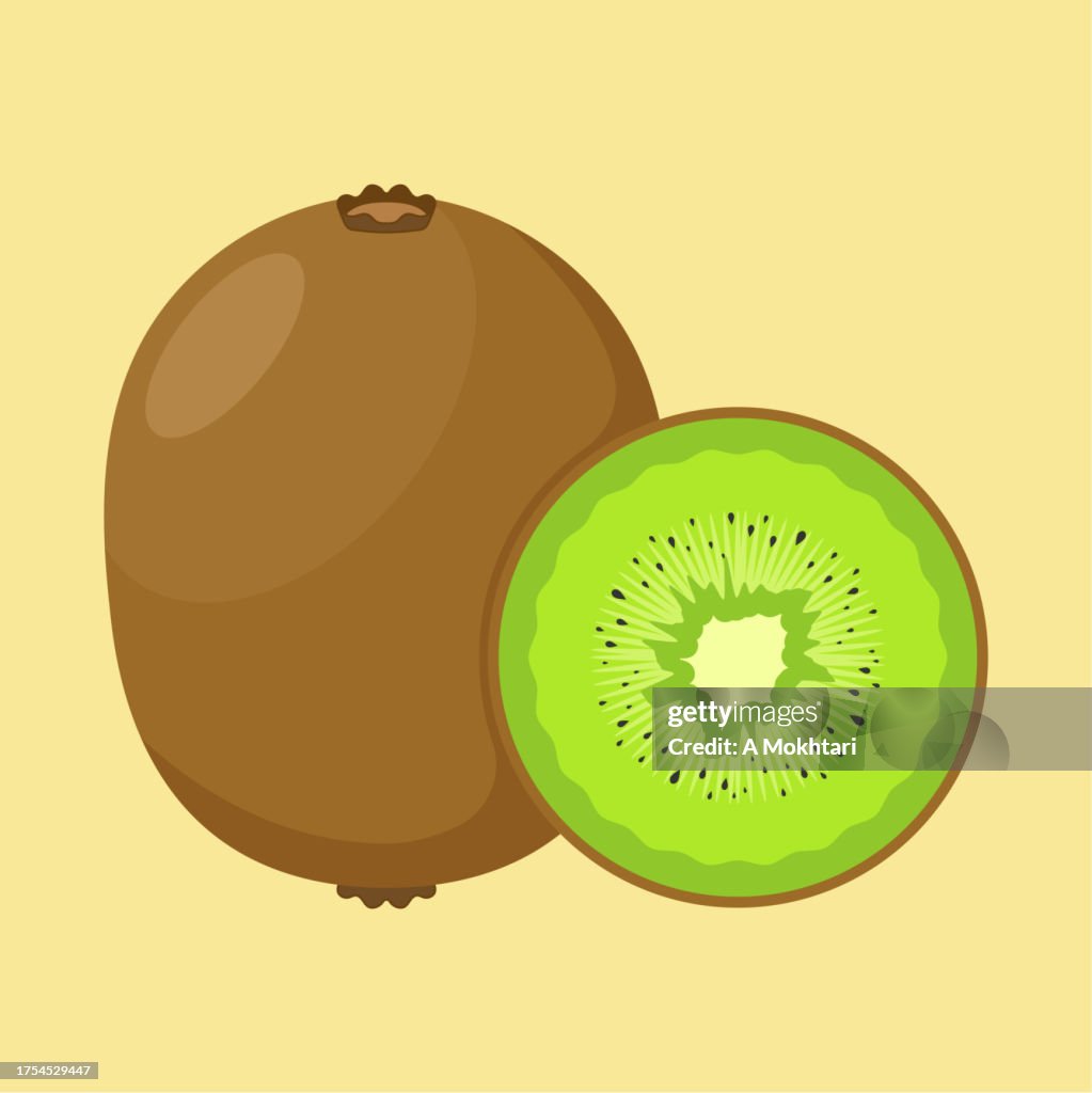 Ilustración de kiwi..