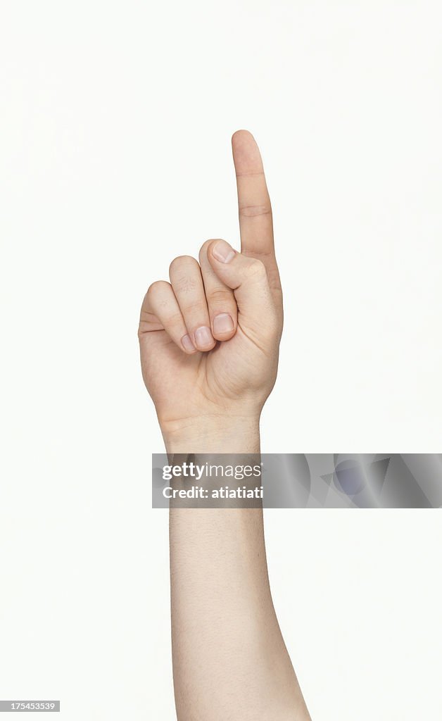 Isolierte hand, Nummer 1